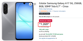 Oferta do Galaxy A17 5G