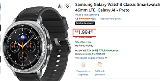 Oferta do Galaxy Watch 8 Classic