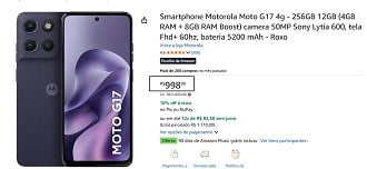 Oferta do Motorola Moto G17