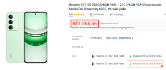 Oferta do realme C71 5G