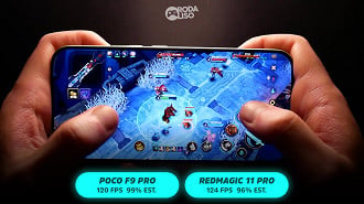 Jogamos Wild Rift com tudo no médio e FPS liberado até 120.