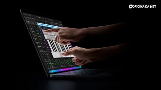 Toque no novo Macbook