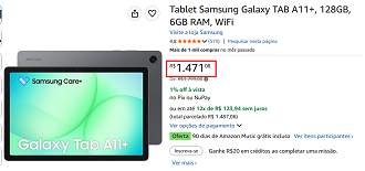 Oferta do Galaxy Tab A11+ Wi-Fi