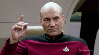Patrick Stewart como Capitão Jean-Luc Picard em Star Trek. Imagem: Reprodução