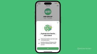 WhatsApp permitirá publicar Status diretamente em grupos. Imagem: WABetaInfo