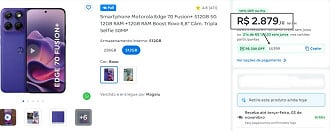 Oferta do Motorola Edge 70 Fusion+