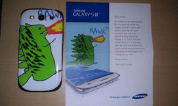 Rapaz ganha da Samsung um Galaxy SIII personalizado