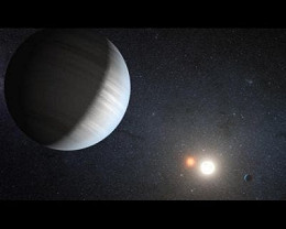 Cientistas americanos descobrem um novo planeta com quatro sóis Cientistas americanos descobrem um novo planeta com quatro sóis