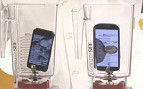 Que tal triturar um iPhone5 e um Samsung Galaxy S3 ao mesmo tempo