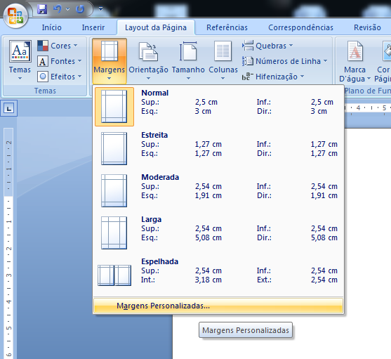 Como configurar margens de acordo com a ABNT no Word?