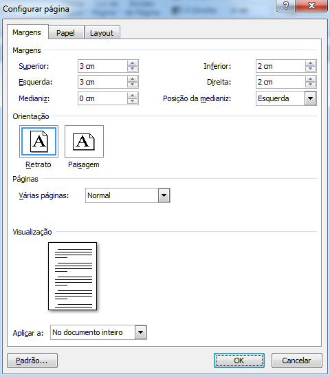 Como configurar margens de acordo com a ABNT no Word?