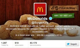 Hackers invadem conta do Burger King e alteram nome