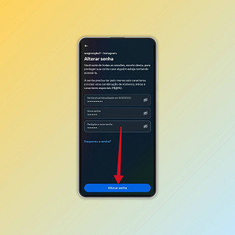 Passo 6 de: Como mudar a senha do Instagram no aplicativo
