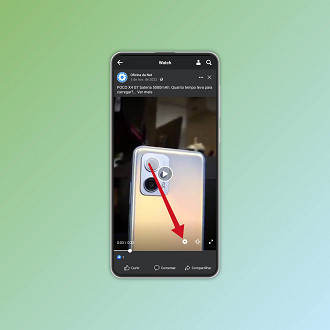 Passo 1 de: Como acelerar um vídeo no Facebook pelo celular
