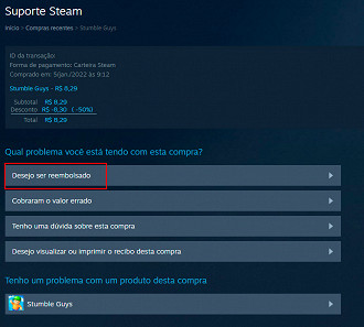 Como devolver um jogo na Steam e solicitar reembolso