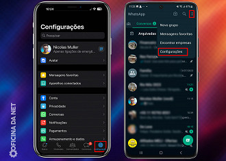 Passo 1 de: Como Silenciar chamadas desconhecidas no WhatsApp?