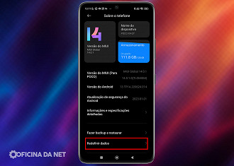 Passo 2 de: Como resetar um celular Xiaomi [MIUI]