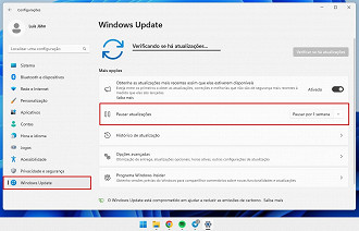 Passo 2 de: Como desativar o Windows Update no Windows 11