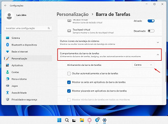 Passo 3 de: Como colocar os ícones da barra de tarefas no lado esquerdo