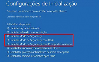 Passo 6 de: Como iniciar o Windows 10 em Modo de Segurança