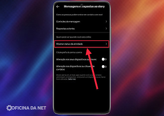 Passo 5 de: Como tirar o status “online” do Instagram