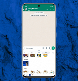 Passo 14 de: Como fazer figurinhas personalizadas no WhatsApp?