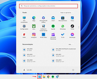 Passo 1 de: Como descobrir a senha do Wi-Fi no Windows 11