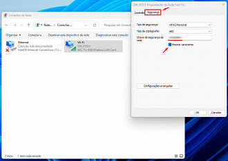 Passo 4 de: Como descobrir a senha do Wi-Fi no Windows 11