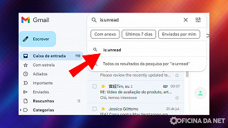 Passo 2 de: Gmail: Como filtrar todas as mensagens não lidas