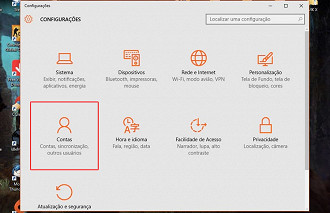 Passo 2 de: Como criar um usuário no Windows 10?