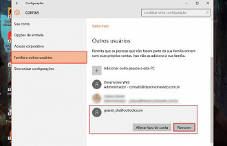 Passo 2 de: Como excluir um usuário no Windows 10