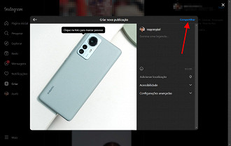 Passo 6 de: Como postar no Instagram pelo computador