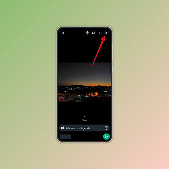 Passo 2 de: Como desfocar imagens no WhatsApp para Android