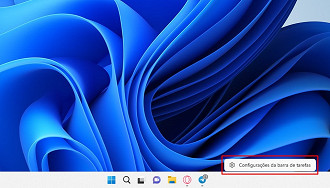 Passo 1 de: Como fixar/remover ícones da barra de tarefas do Windows 11