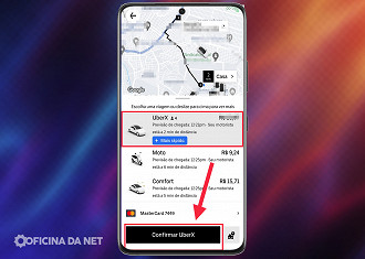 Passo 2 de: Como dividir o valor da viagem do Uber com alguém