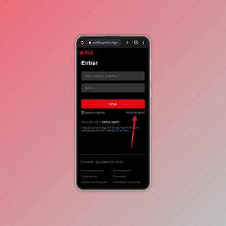 Passo 2 de: Como recuperar a senha da Netflix