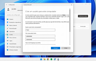 Passo 6 de: Como criar um usuário no Windows 11 (sem precisar de uma conta da Microsoft)