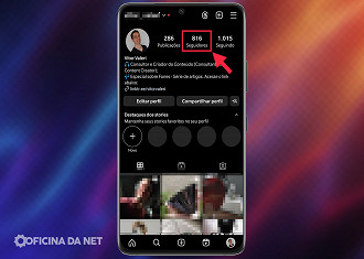 Passo 2 de: Como remover seguidores do seu perfil no Instagram