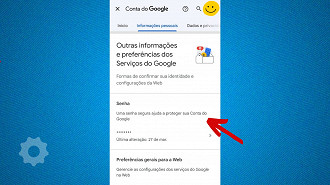 Passo 3 de: Como mudar a senha do Gmail?