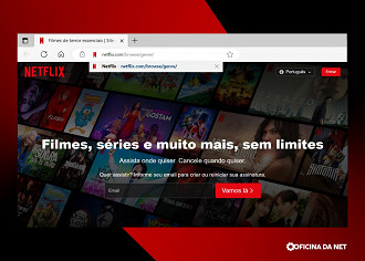 Passo 2 de: Como buscar filmes e séries escondidos na Netflix?