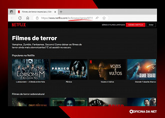 Passo 3 de: Como buscar filmes e séries escondidos na Netflix?