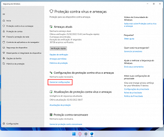 Passo 4 de: Desativando o Windows Defender e Firewall no W11