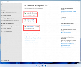 Passo 7 de: Desativando o Windows Defender e Firewall no W11
