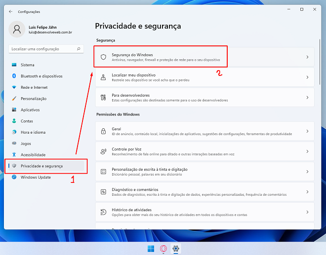 Como desativar o Windows Defender e Firewall no Windows 11