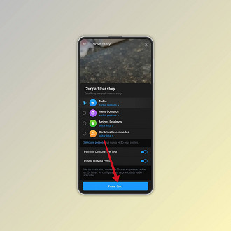Passo 4 de: Como postar stories no Telegram