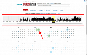 Passo 3 de: Como visualizar versões antigas de sites da internet