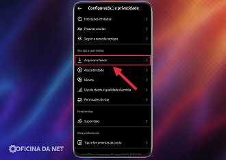 Passo 4 de: Como desabilitar a gravação de fotos e vídeos publicados no Instagram na memória interna do celular?