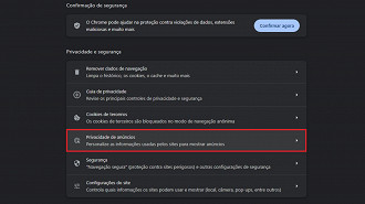 Passo 4 de: Como desativar os anúncios (ads) direcionados do Chrome no Windows 10 e Windows 11