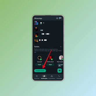 Passo 2 de: Como encontrar e seguir Canais no WhatsApp