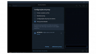 Passo 4 de: Como saber se o proxy está ativo no Telegram para computador (desktop)